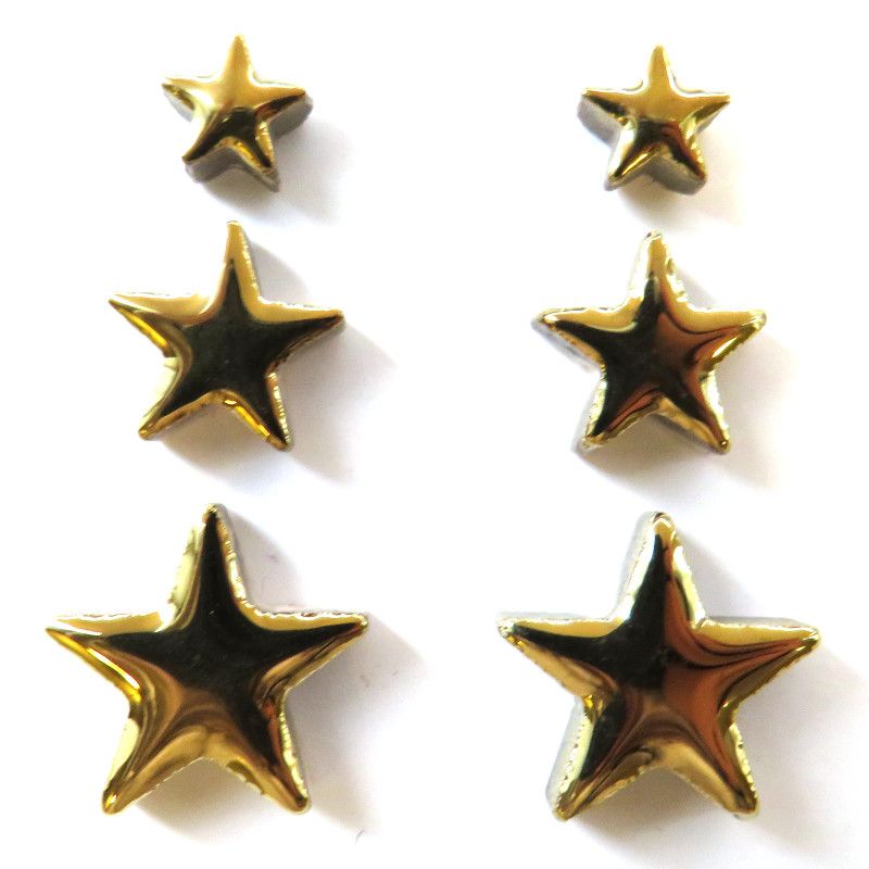 Gold Glazed Ceramic Stars