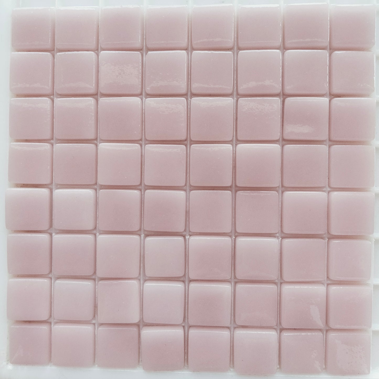 009-g Light Pink, 12mm - Oranges, Reds & Pinks tile - Kismet Mosaic - home & commercial decor