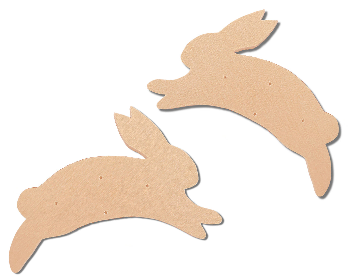 2 Rabbits (pre-drilled for hangable and stakeable kit) 1/4"