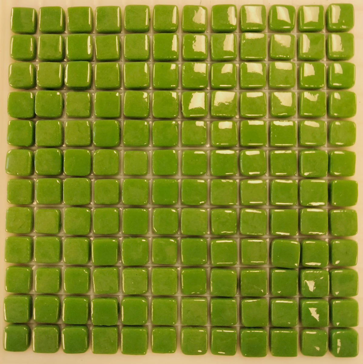 8mm Pastel Green Gloss Mosaic Tiles Kismet Mosaic