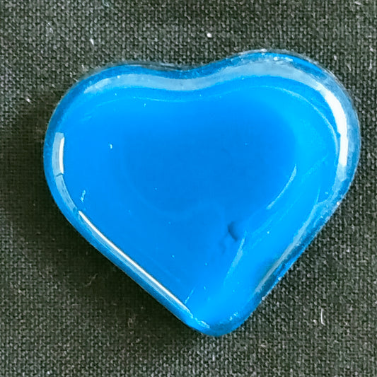 Blue glass heart