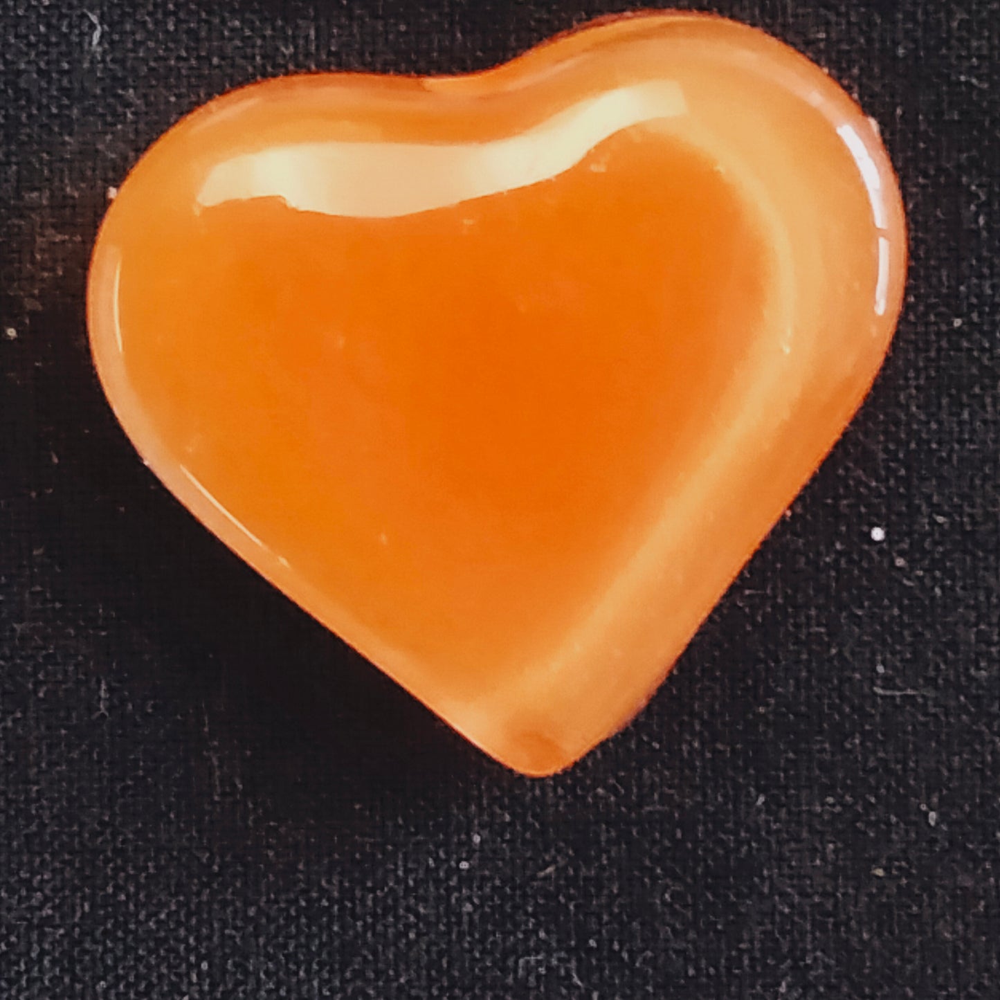 Orange glass heart