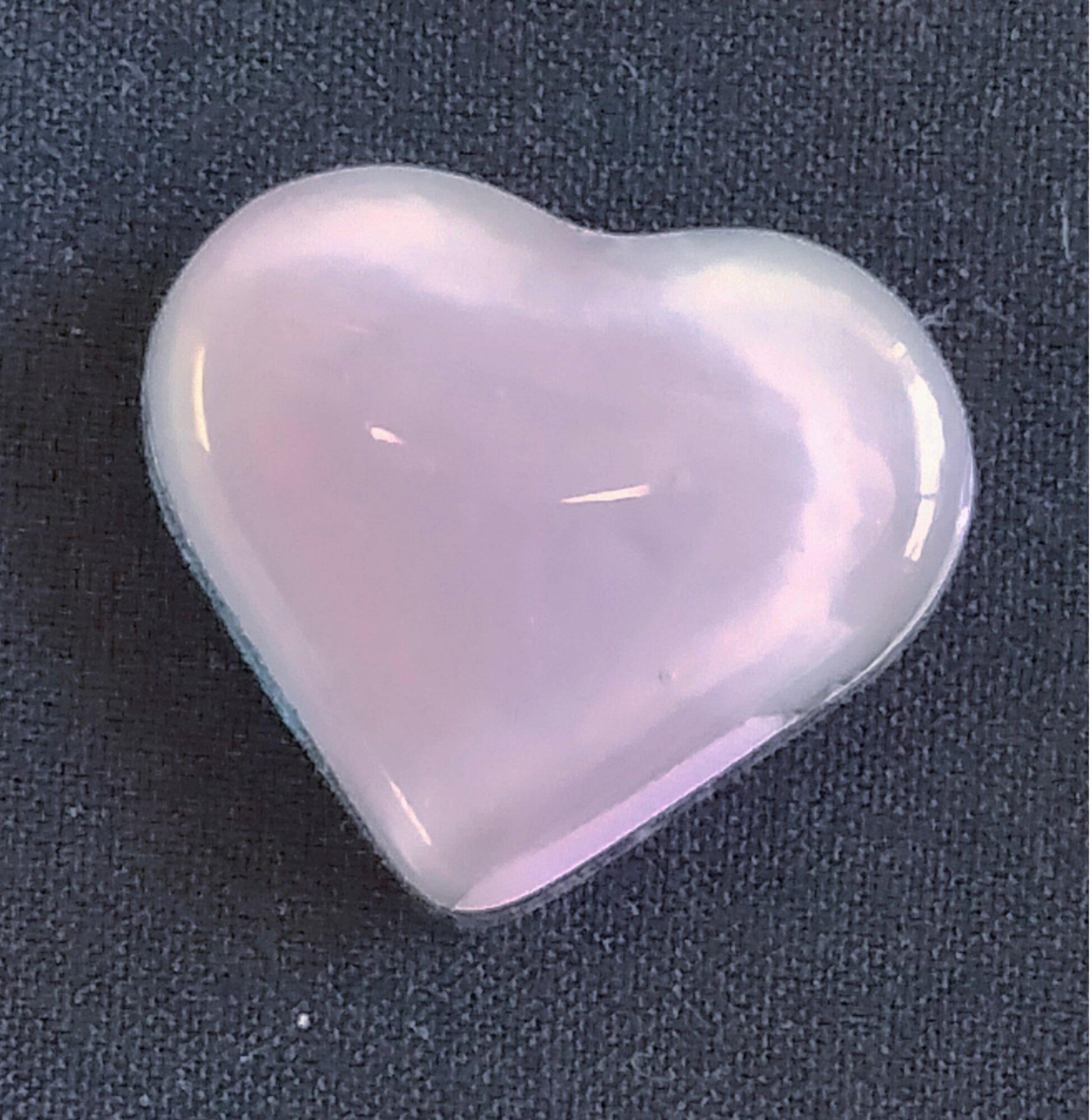 Purple glass heart