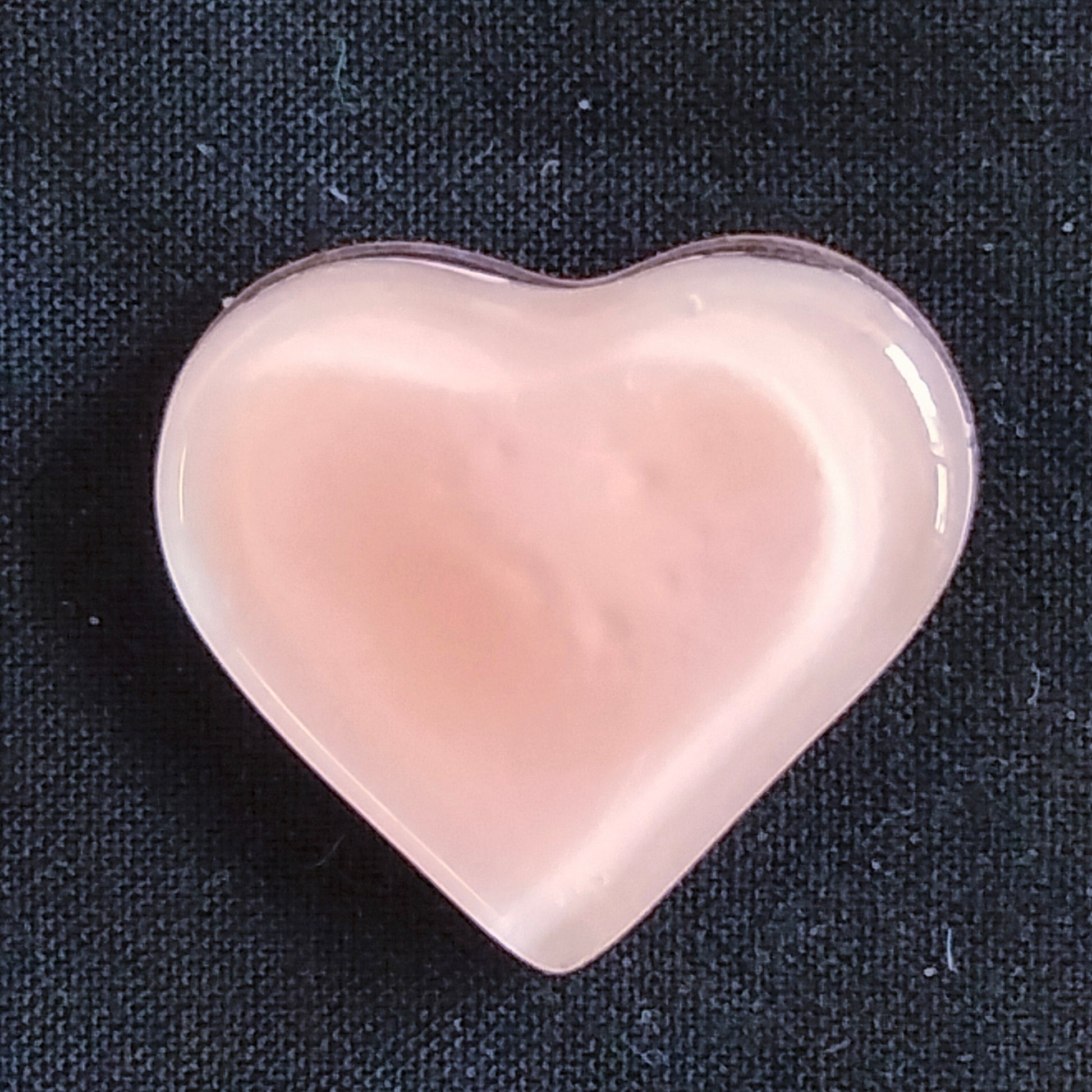 Pink glass heart