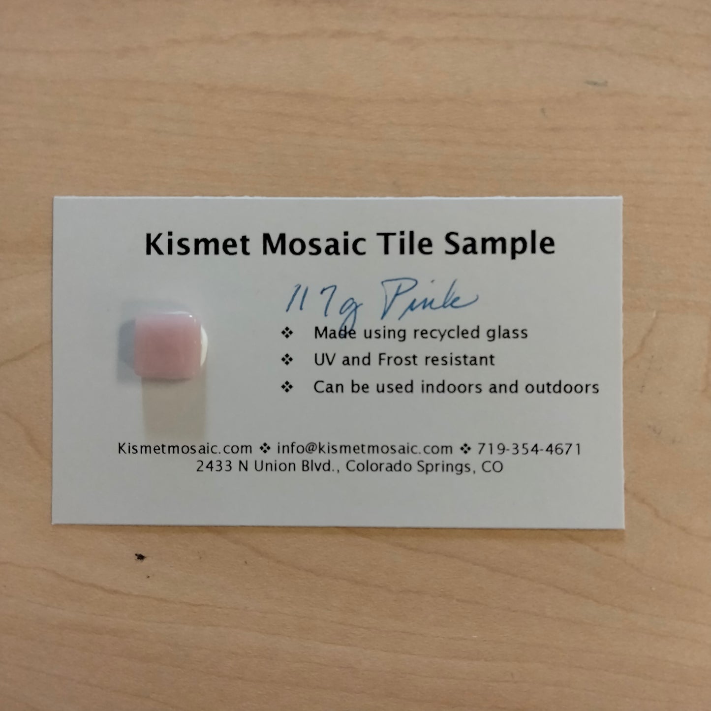 117-g Pink 12mm Loose Tile