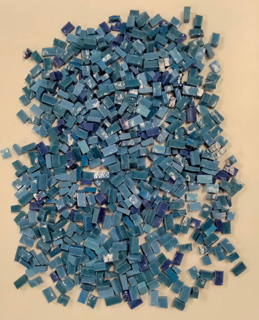 Blue smalti, 3 lbs, grab bag