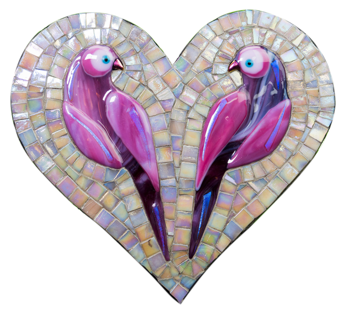 Heart Mosaic Backer (pre-drilled for hangable & stakeable kits)