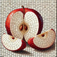 Apple Slices with Pattern 8"x8"  (pre-drilled for hanging kit)