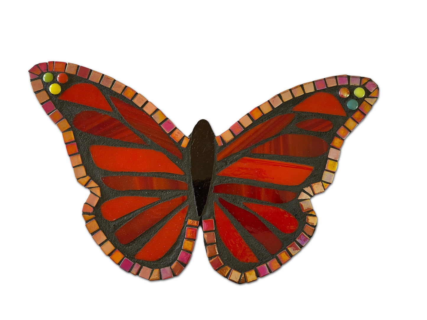 Butterfly 14" Mosaic Backer (pre-drilled for hangable & 2 stakeable kits) 1/2" thick