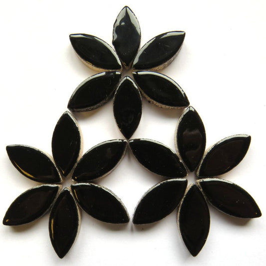 1"-Black Ellipse/Petal