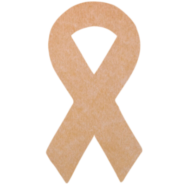 Awareness Ribbon 12" Mosaic Backer (pre-drilled for hangable & stakeable kits) 1/2"