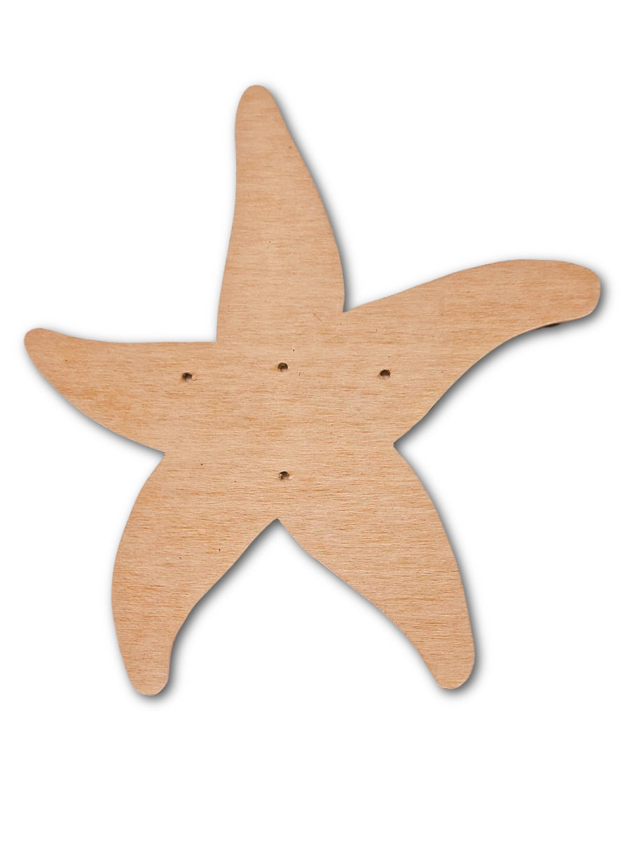 Starfish Mosaic Backer (pre-drilled for hangable & stakeable kits)