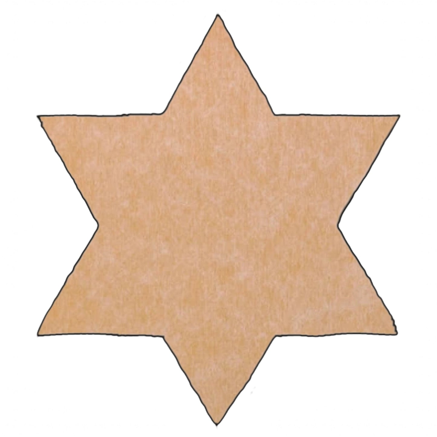 Star of David Mosaic Backer (pre-drilled for hangable)