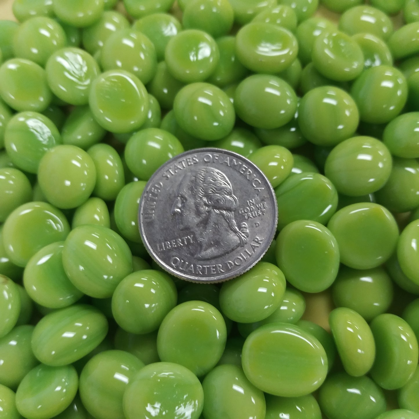 Mini Gems-Lime Green Gloss