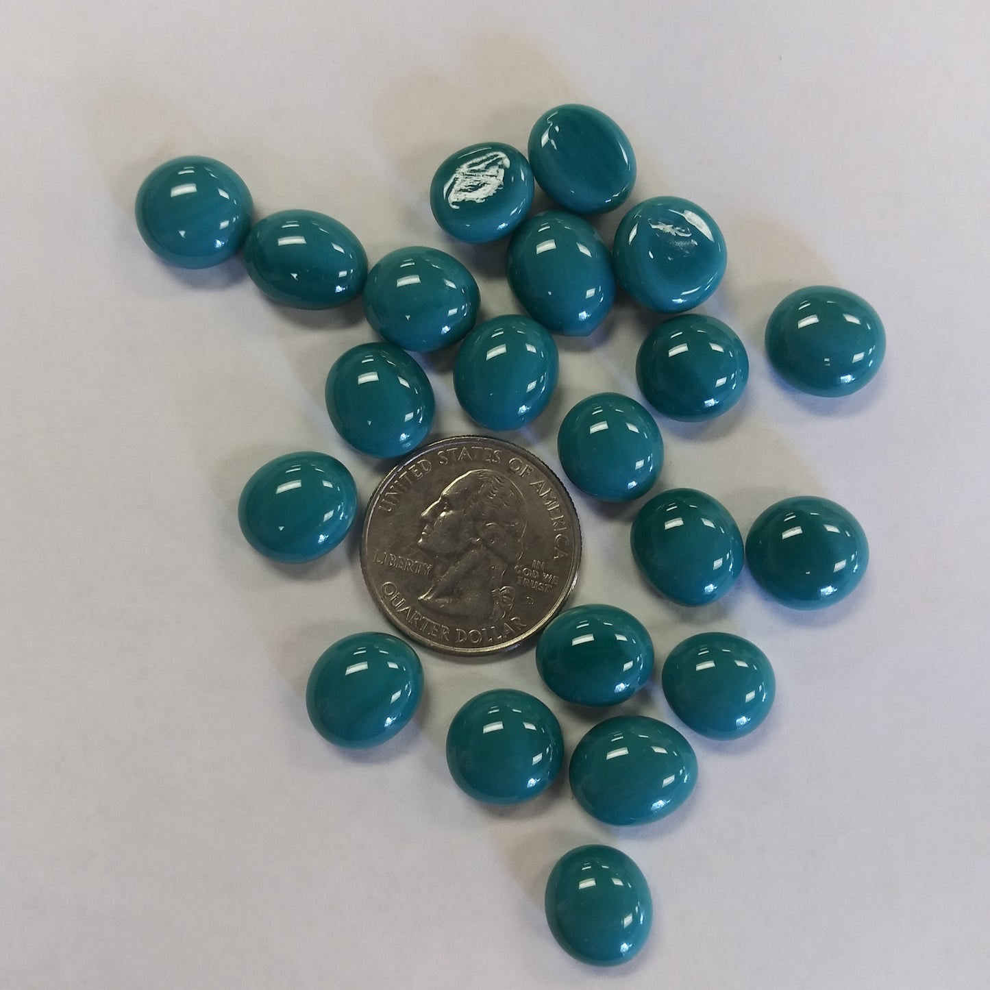 Mini Gems-Teal Gems - Gloss Finish