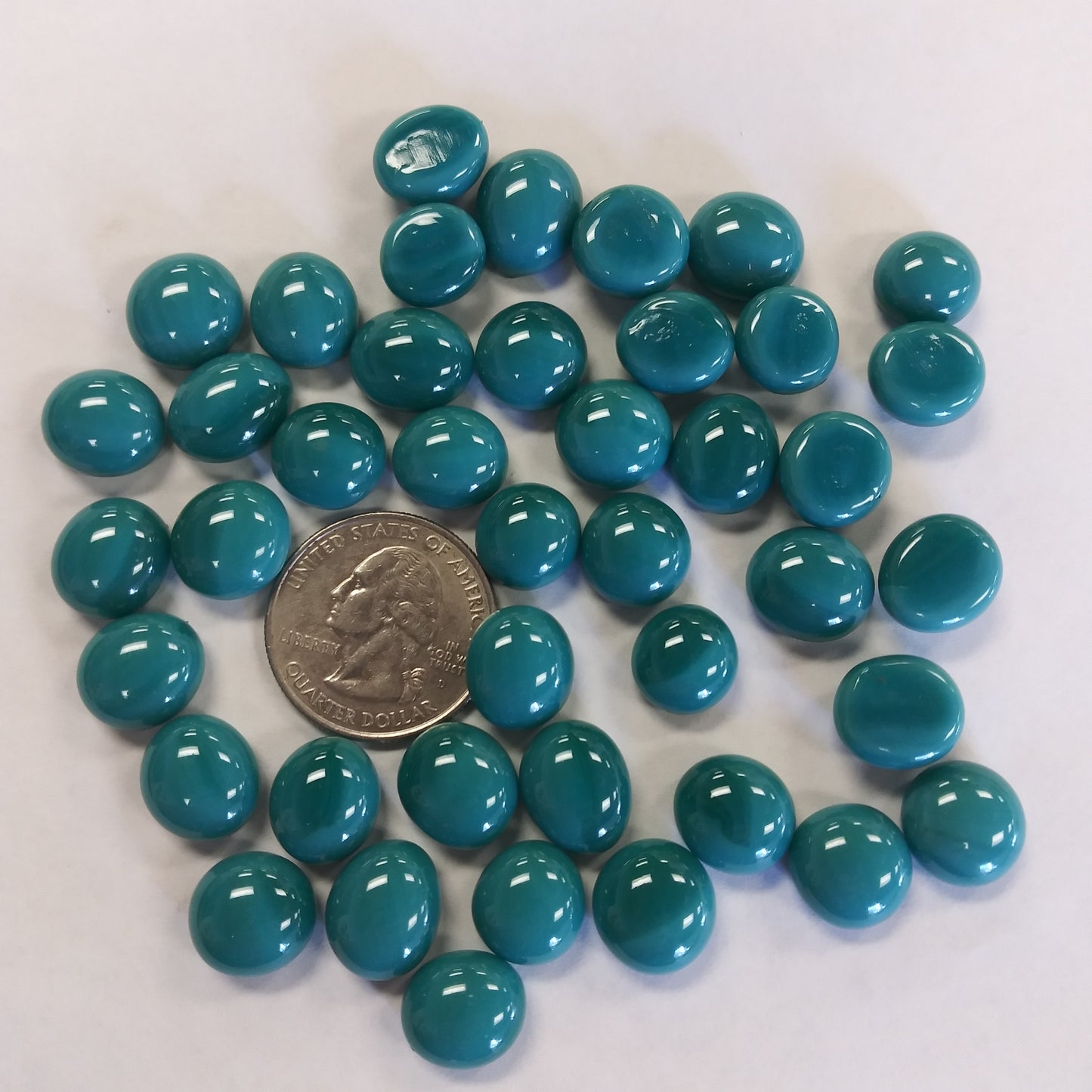 Mini Gems-Teal Gems - Gloss Finish