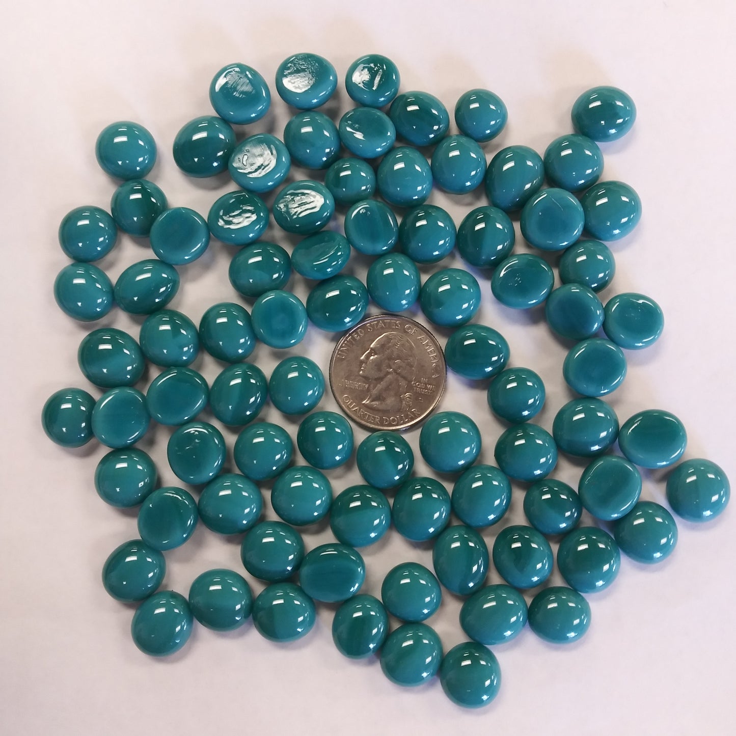 Mini Gems-Teal Gems - Gloss Finish