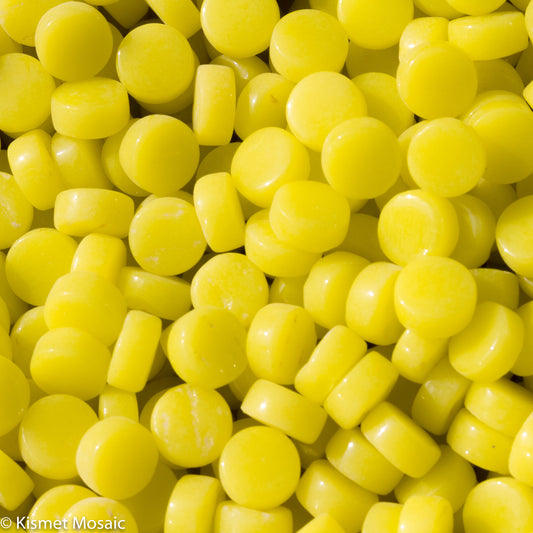 428-g Yellow Mini Rounds, MiniRoundGloss tile - Kismet Mosaic - mosaic supplies