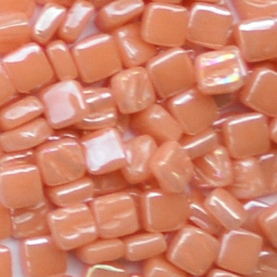 103-i Salmon, 8mm - Oranges, Reds & Pinks tile - Kismet Mosaic - mosaic supplies