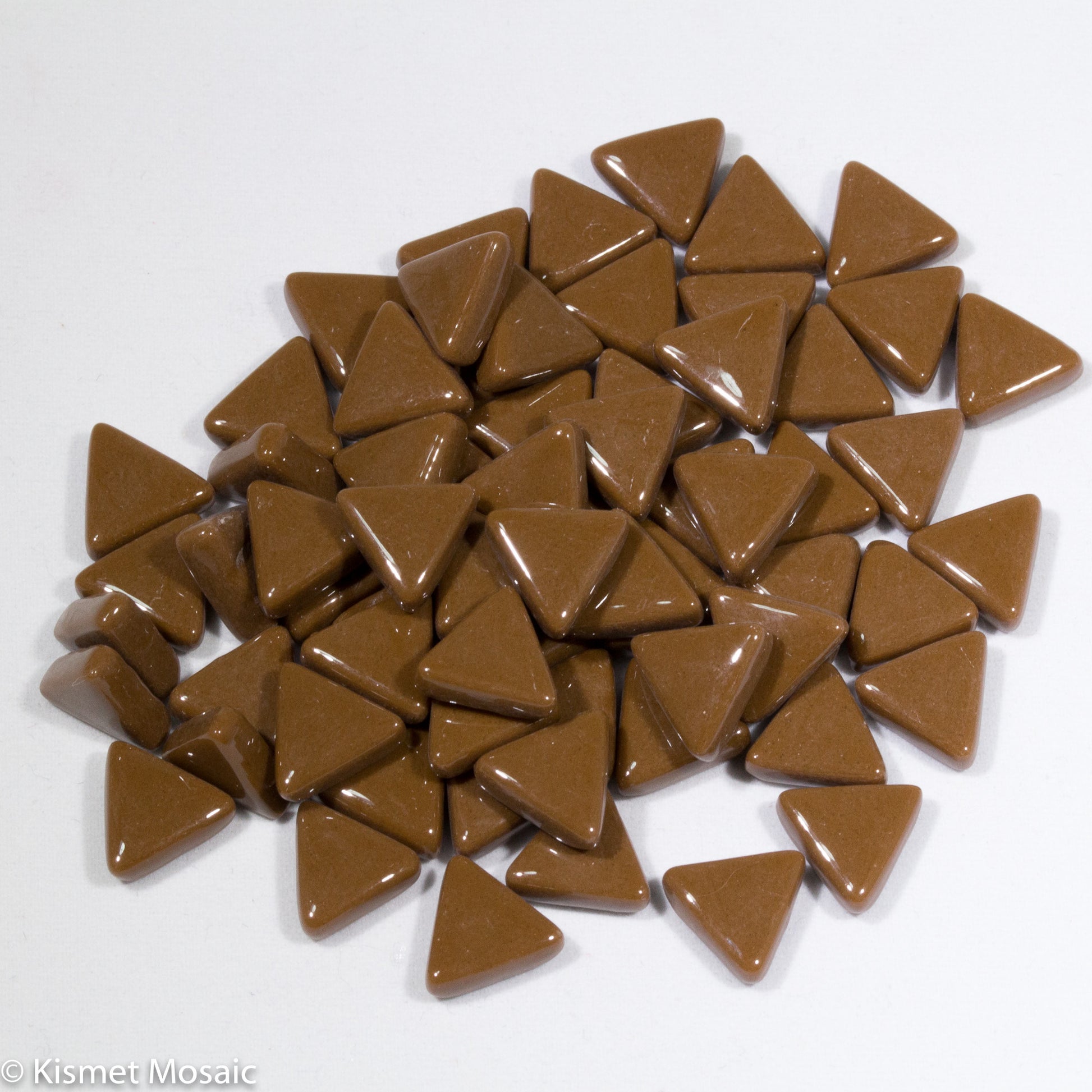 799-g - Amaretto Triangle, TriangleGloss tile - Kismet Mosaic - mosaic supplies