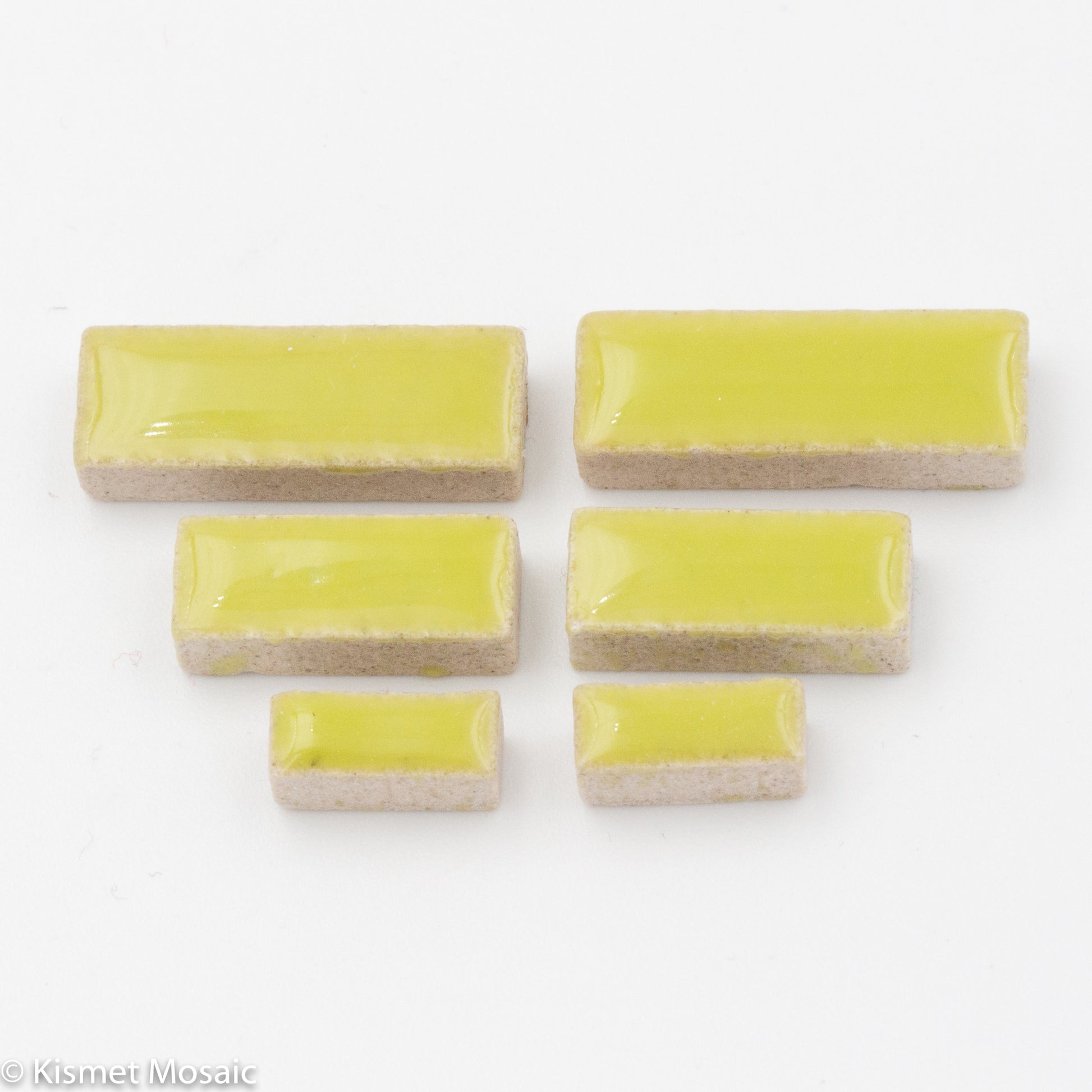 c-Apple Green Rectangles, CeramicRectangles tile - Kismet Mosaic - mosaic supplies