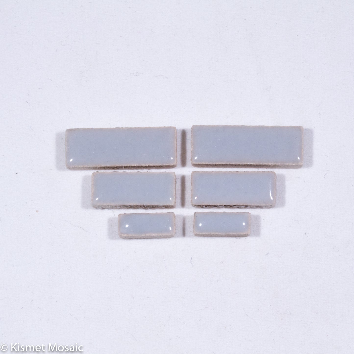 c-Gray Rectangles, CeramicRectangles tile - Kismet Mosaic - mosaic supplies