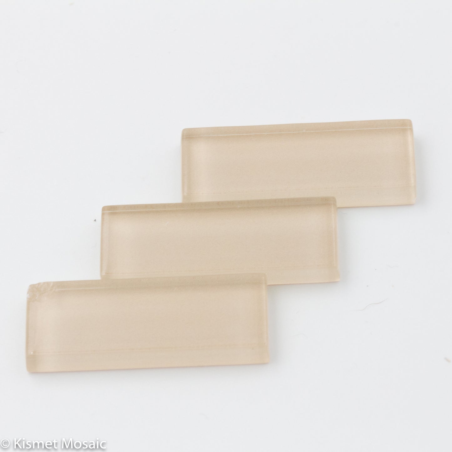 k520 - Ivory, KrystalRectangle tile - Kismet Mosaic - mosaic supplies