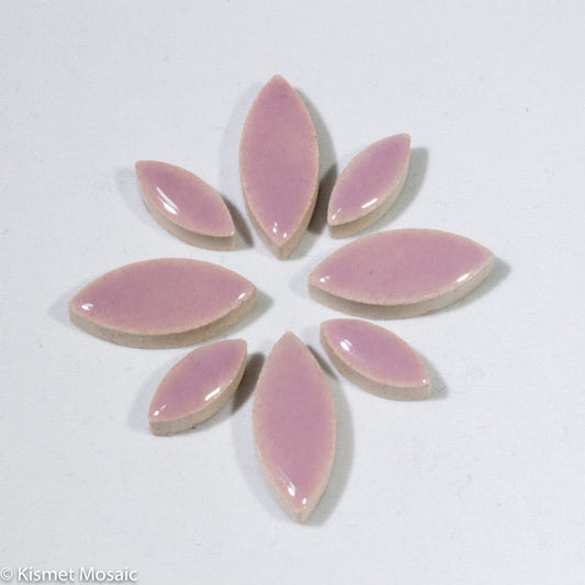 cp-Lavender Ellipse/Petal, CeramicPetals tile - Kismet Mosaic - mosaic supplies