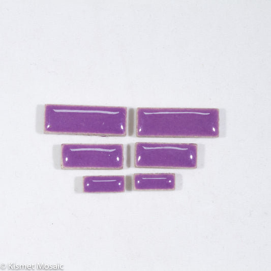 c-Purple Rectangles, CeramicRectangles tile - Kismet Mosaic - mosaic supplies