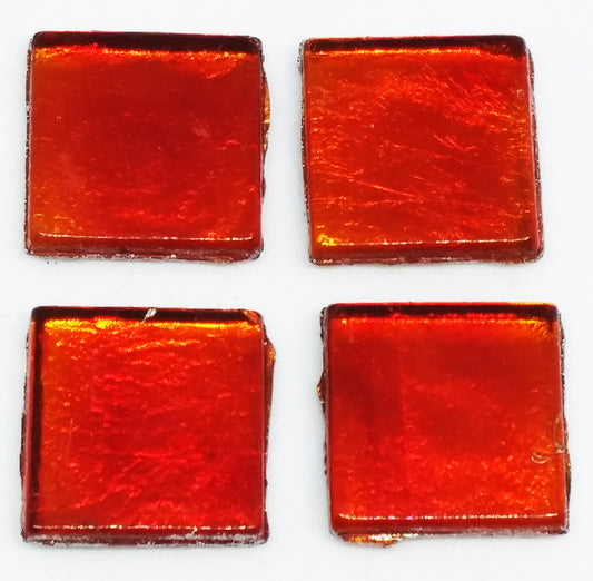 FL21 - Red Metallic Glass Tile