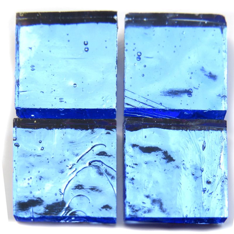 Glacier Blue Mirror Glass - 20mm Square – Kismet Mosaic