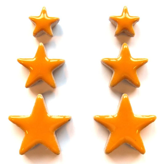 cha-Ceramic Charms-Yellow Stars