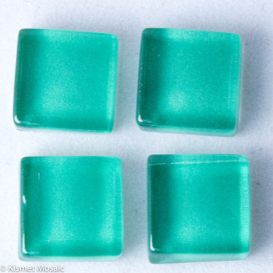 k144 - Turquoise, Krystal 10mm tile - Kismet Mosaic - mosaic supplies