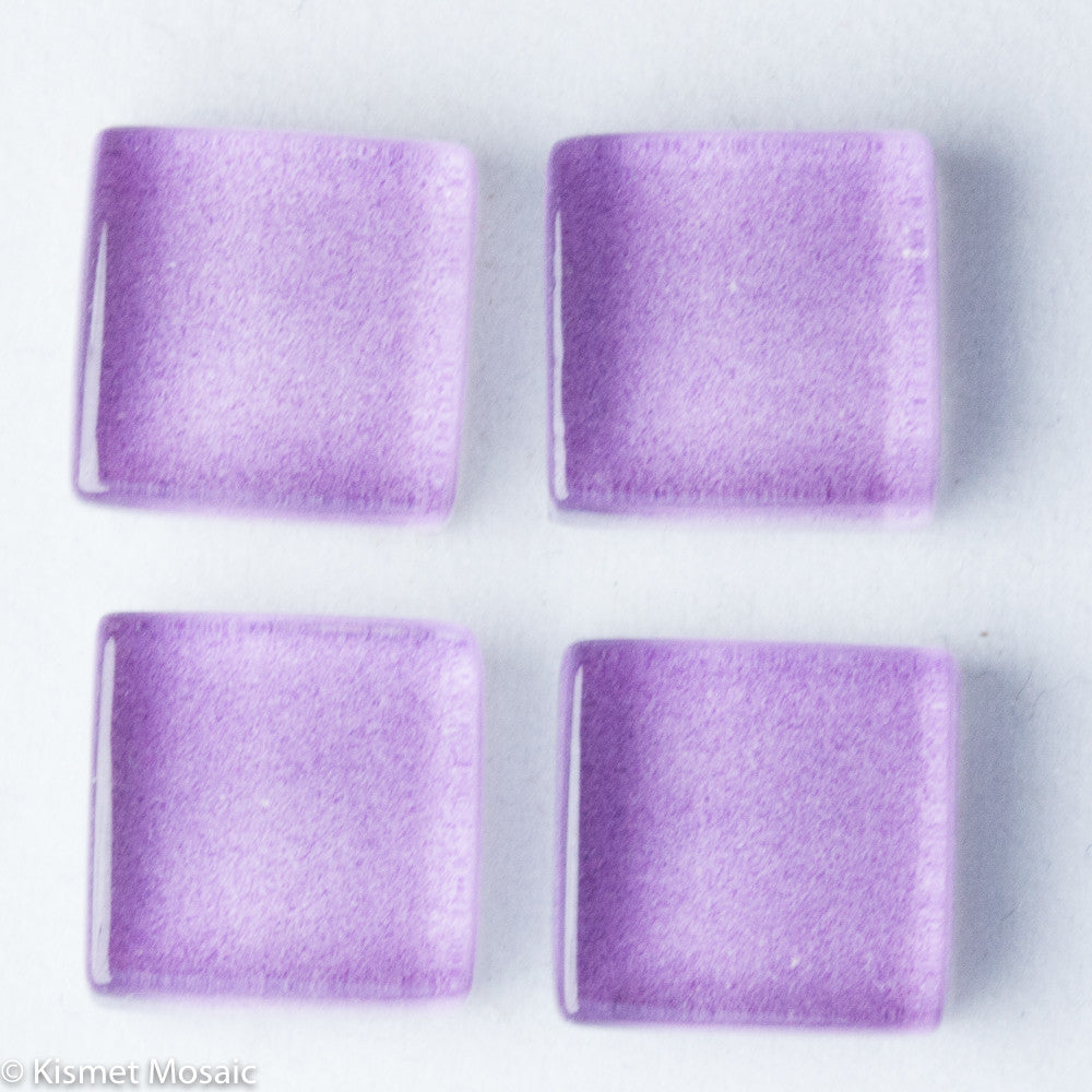 k182 - Lilac, Krystal 10mm tile - Kismet Mosaic - mosaic supplies