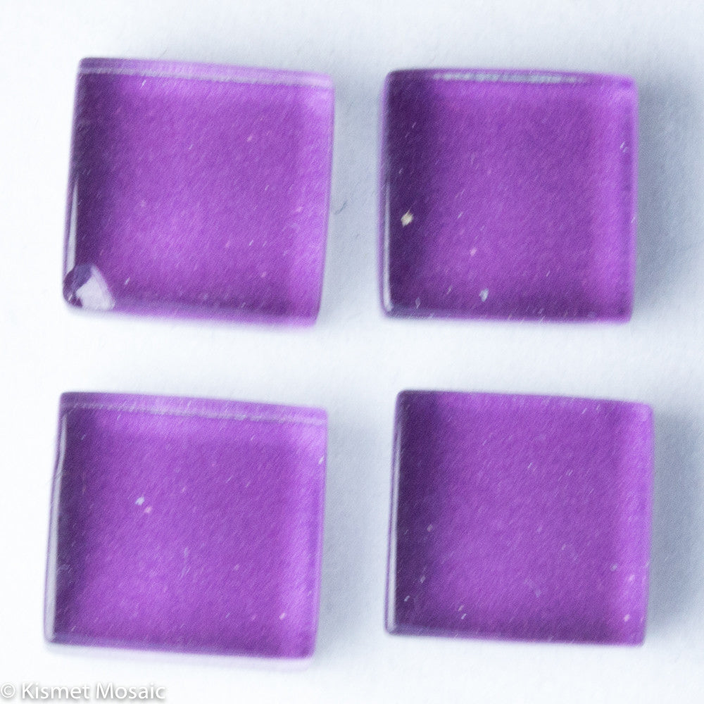 k183 - Violet, Krystal 10mm tile - Kismet Mosaic - mosaic supplies