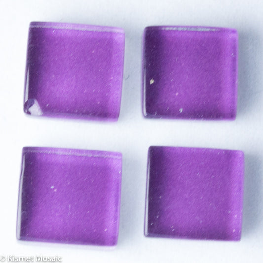 k183 - Violet, Krystal 10mm tile - Kismet Mosaic - mosaic supplies