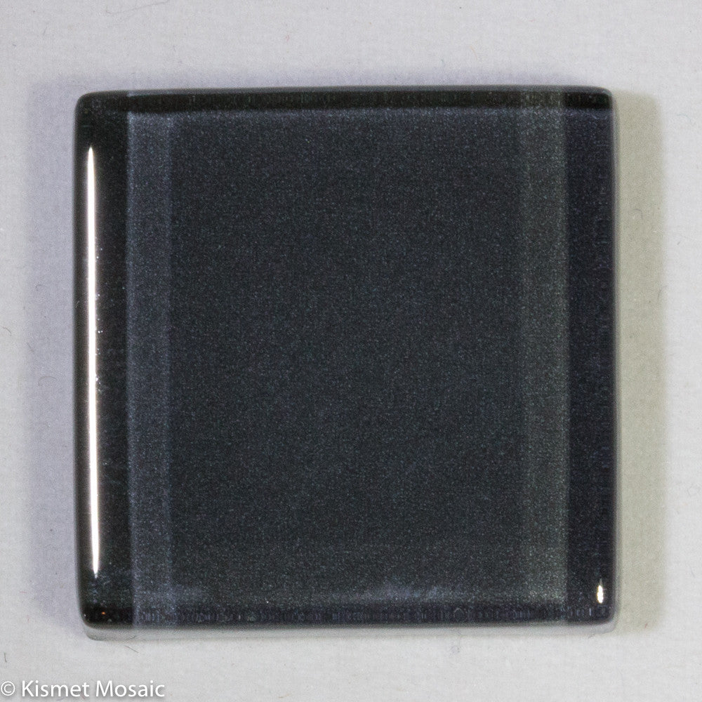 k207 - Charcoal, Krystal 20mm tile - Kismet Mosaic - mosaic supplies