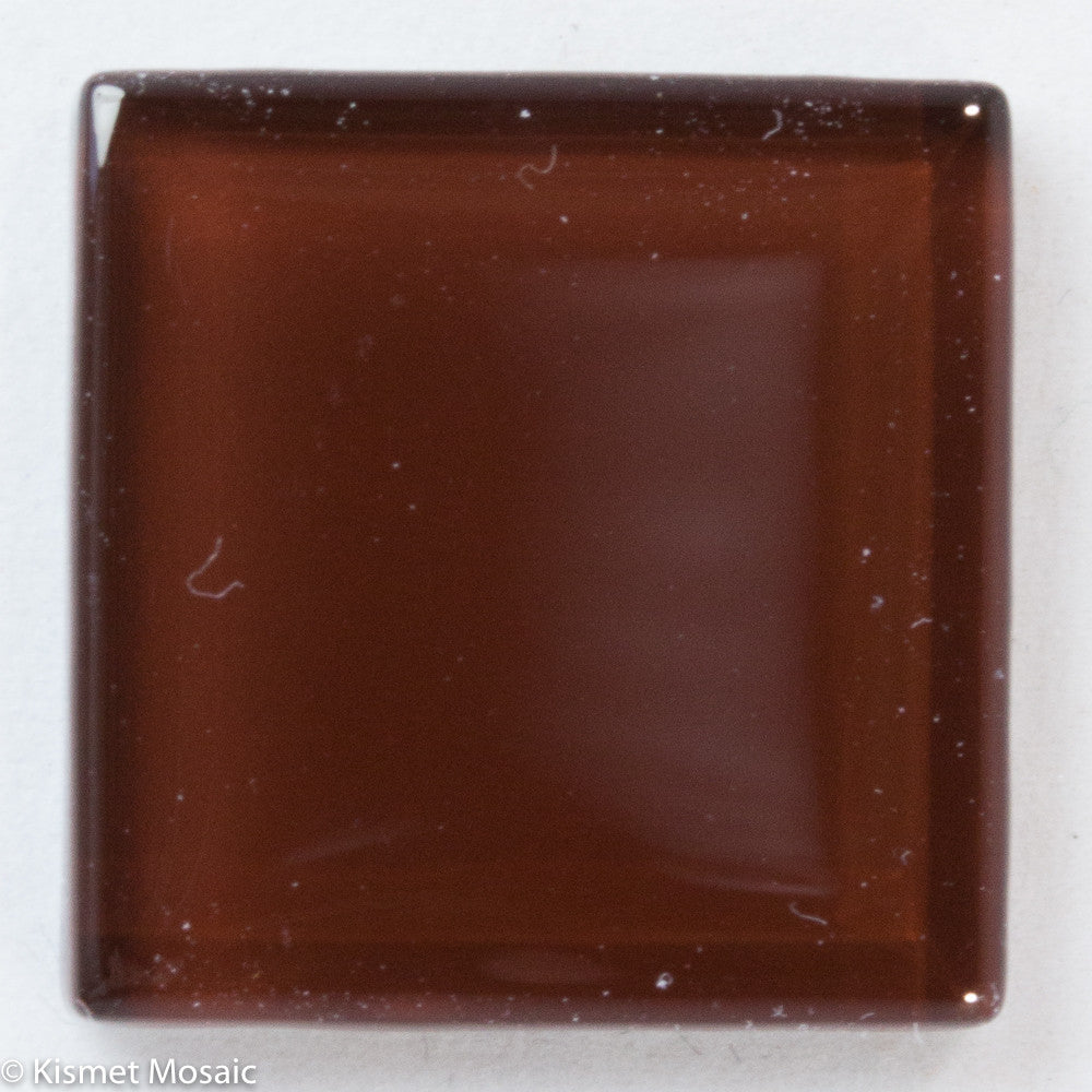 k225 - Chocolate, Krystal 20mm tile - Kismet Mosaic - mosaic supplies