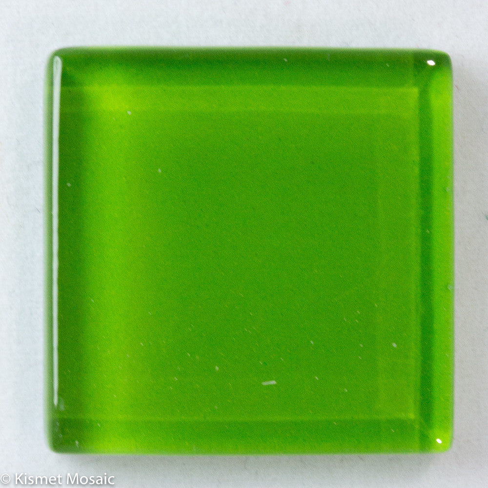 k237 - Lime, Krystal 20mm tile - Kismet Mosaic - mosaic supplies